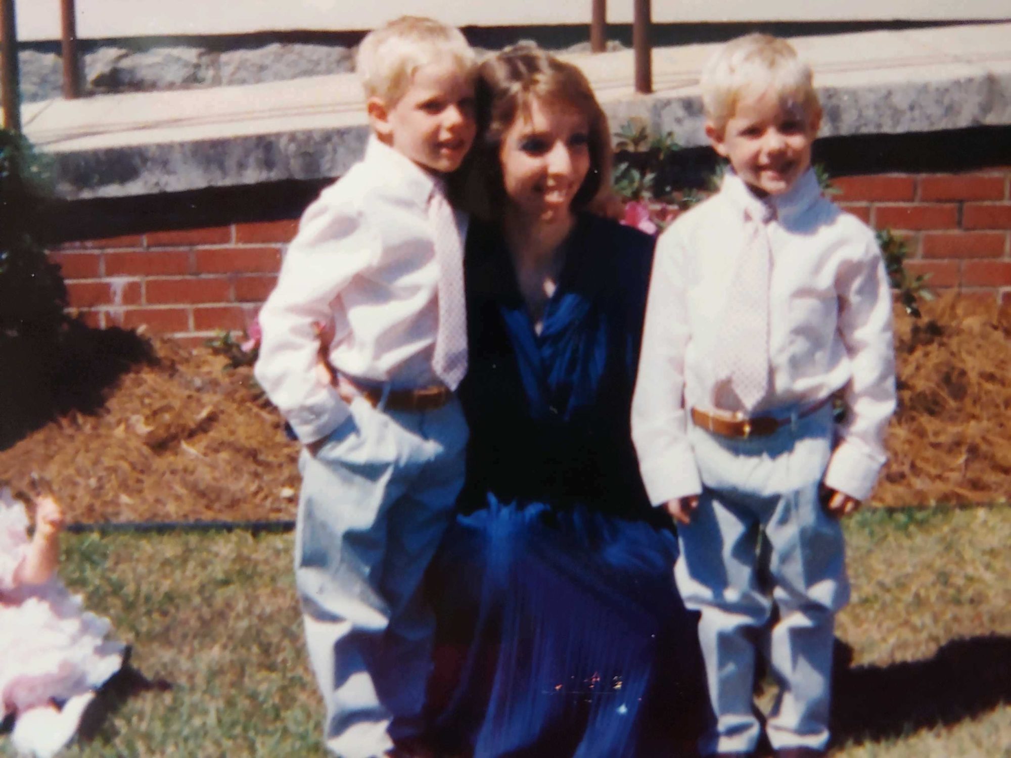 Sheryl Cason with twin boys